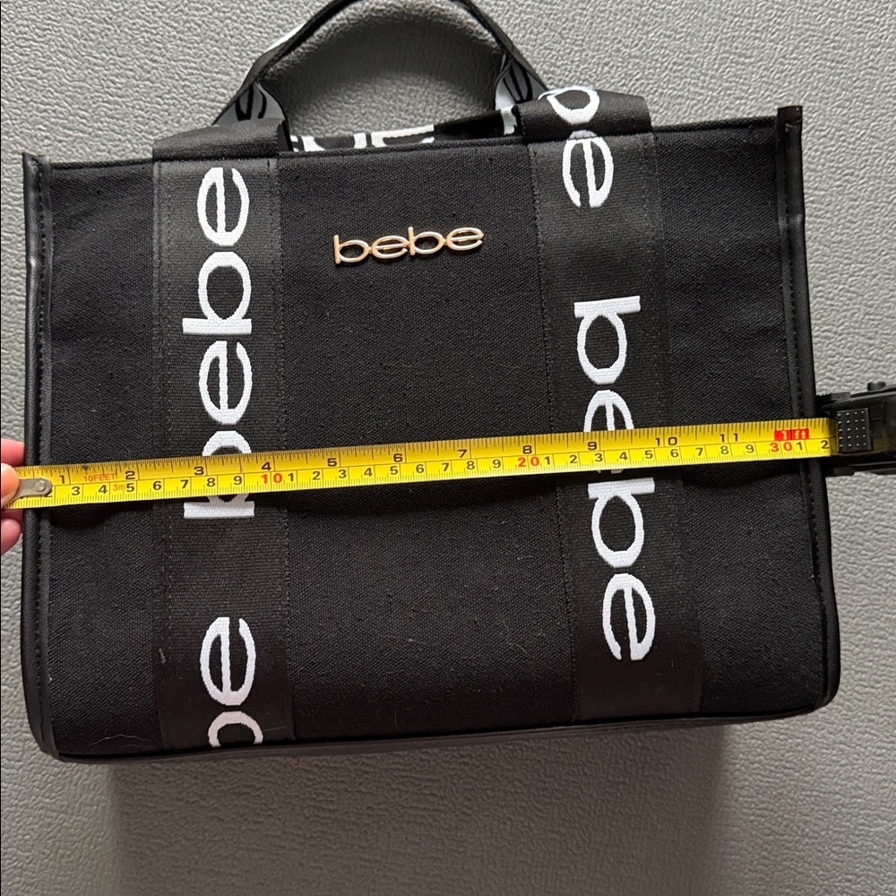 Bebe Black and White Small Logo Purse - Picture 5 of 7